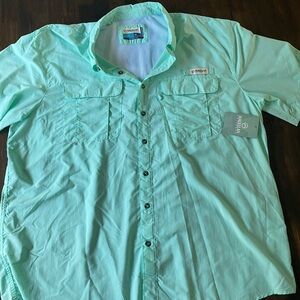 Magellan Outdoors  Men's Teal Short Sleeve Shirt NWT